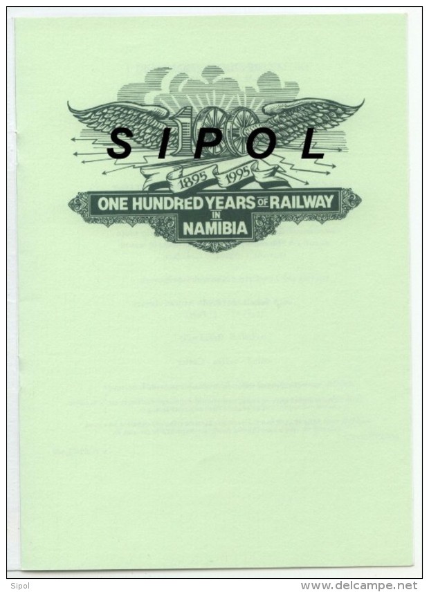 Air Namibia - Air Namibie Business Class Menu One Hundred Years Of Railway In Namibia 1895 /1995  - : London Frankfurt - Menükarten