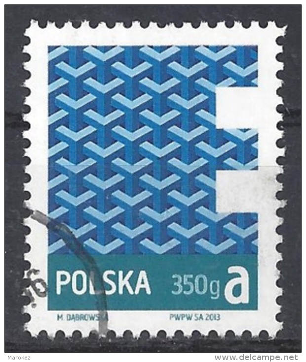 POLAND 2013 Definitives - Geometrical Patterns Postally Used MICHEL # 4595 - Gebraucht