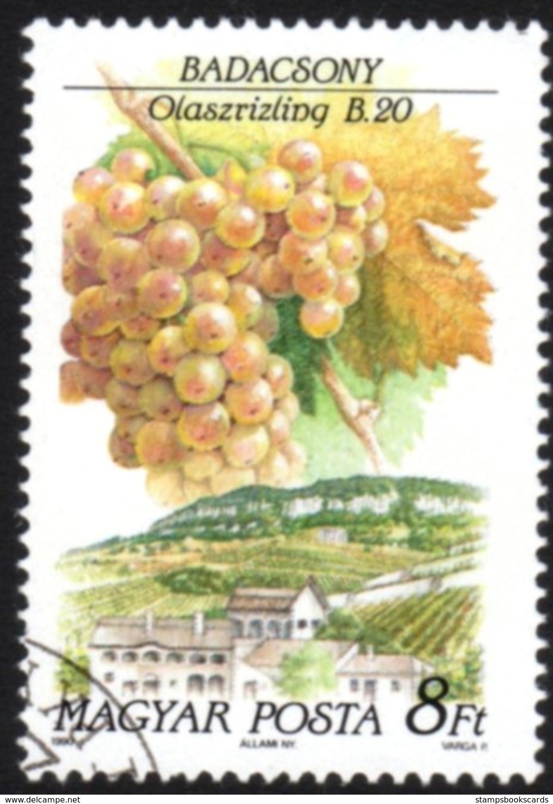 Grapes Wine Vine Used Stamp - Landbouw