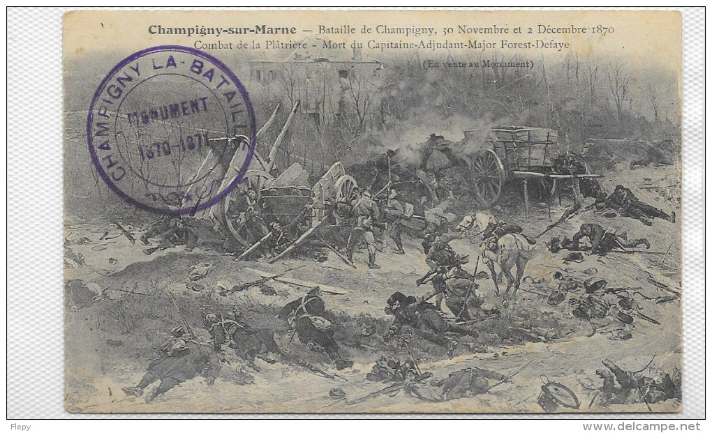 CPA CHAMPIGNY SUR MARNE Bataille Les 30 Novembre Et 2 Décembre 1870 - Champigny Sur Marne