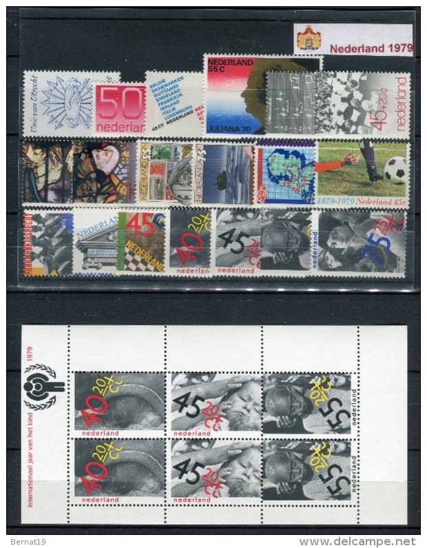 Holanda 1979. Completo 19s+1b ** MNH. - Années Complètes