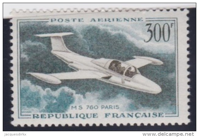 France   .     Yvert   .      Aérienne   35         .      *     .          Neuf Avec Charniere .  /   .   Mint-hinged - 1927-1959 Mint/hinged