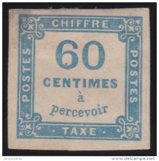 France   .     Yvert   .     Taxe  9        .      *     .          Neuf Avec Charniere .  /   .   Mint-hinged - 1859-1959 Mint/hinged