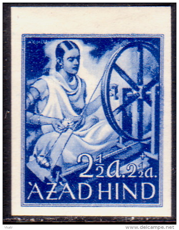 INDIA AZAD HIND 1943 Mi #III 2½a+2½a MLH - Other & Unclassified