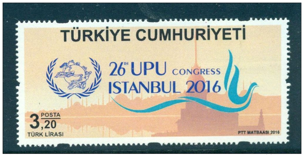 TURKEY 2016 26TH WORLD UPU CONGRESS SPECIAL PORTFOLIO M07463 - Unused Stamps