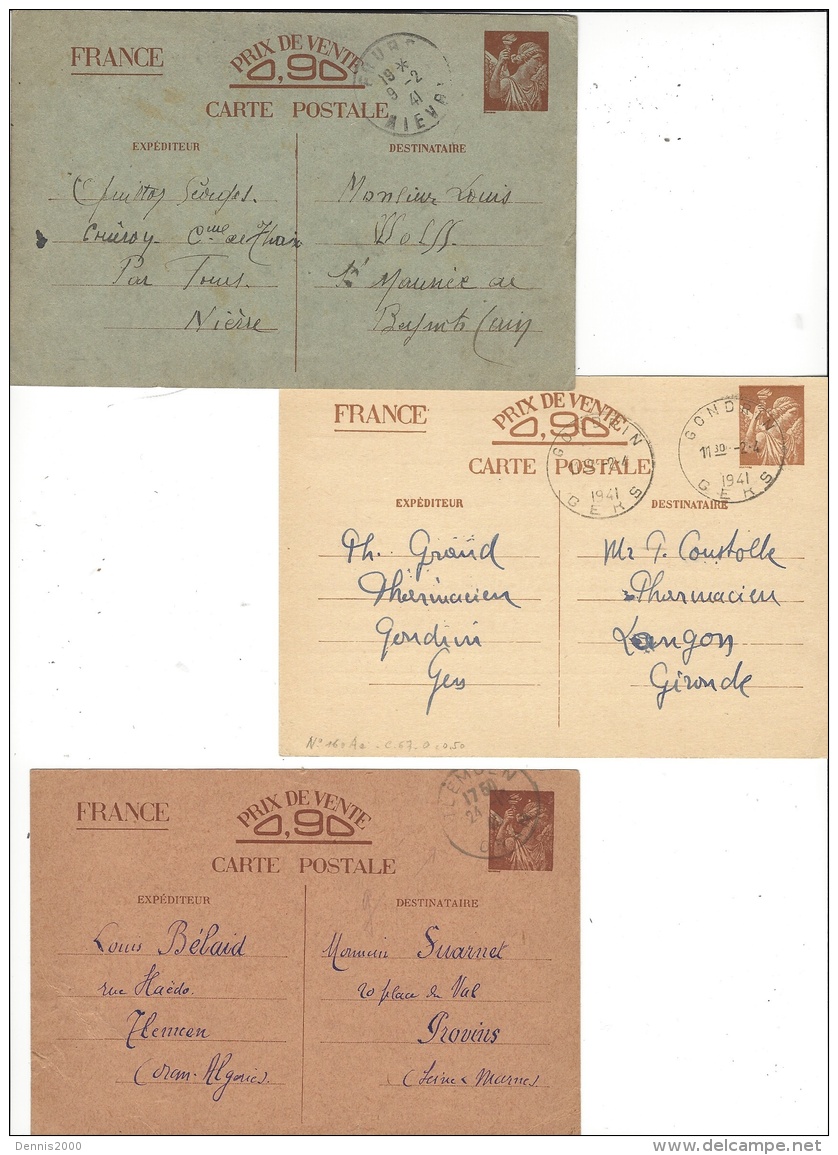 WWI  - Lot De 63 C P  IRIS Sans Valeur -prix De Vente :0,90 - Couleurs, Types, Variétés - Lot Pour Spécialiste - Konvolute: Ganzsachen & PAP