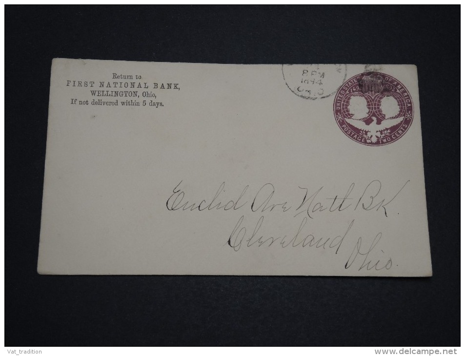 ETATS UNIS - Entier Postal De Wellington Pour Cliveland En 1894 - A Voir - L 4637 - ...-1900