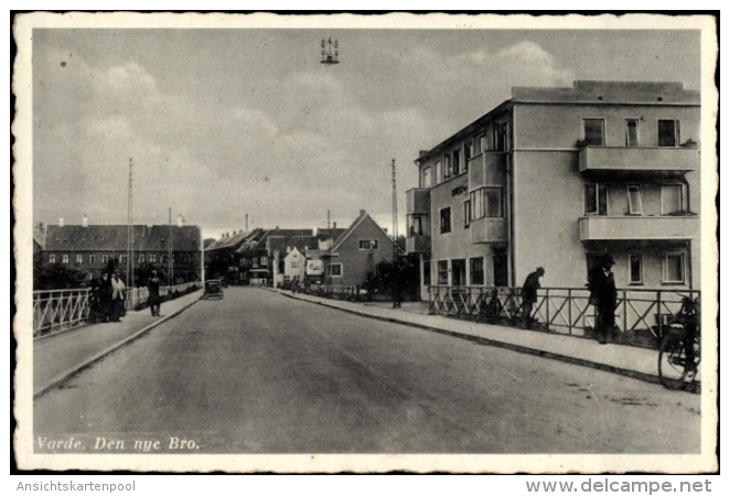 Cp Varde Dänemark, Den Nye Bro, Straßenpartie, Wohnhaus, Neue Brücke - Dänemark