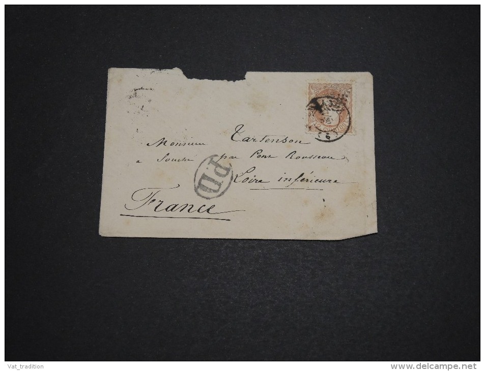 ESPAGNE - Enveloppe Pour La France , Période 1870 , Affranchissement Plaisant - A Voir - L 4648 - Lettres & Documents