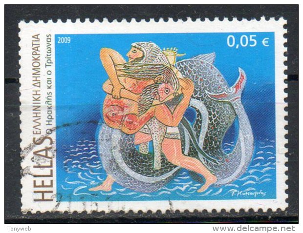 GRECIA  2009 - Mitologia Freca: Ercole E Tritone. 5c.  Usato - UNIF. Nr. 2509 - Used Stamps