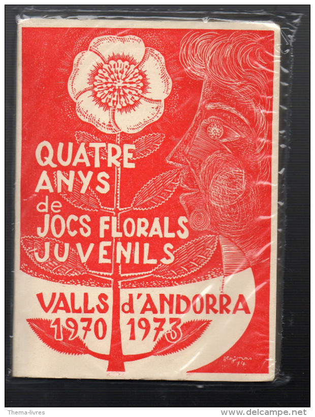 (andorre) Quatre Anys De Jics Florals Juvenils (vals D'Andorra 1970-1973) (AND021) - Autres & Non Classés