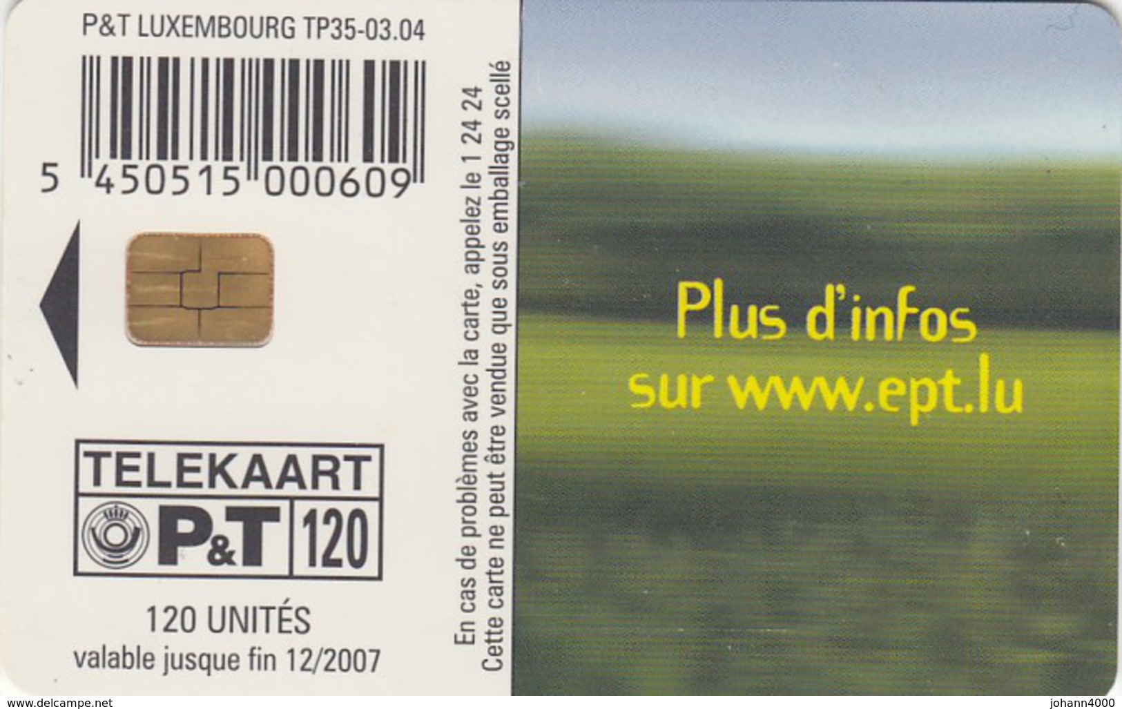 Telefonkarte Luxemburg - Luxembourg
