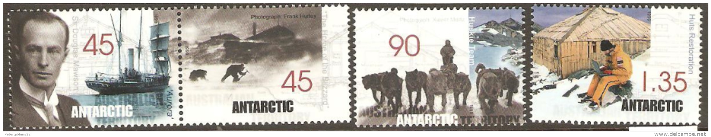 Australia Antarctic Territory 1999 SG 126-9 Mawson Huts Restoration Unmounted Mint - Autres & Non Classés