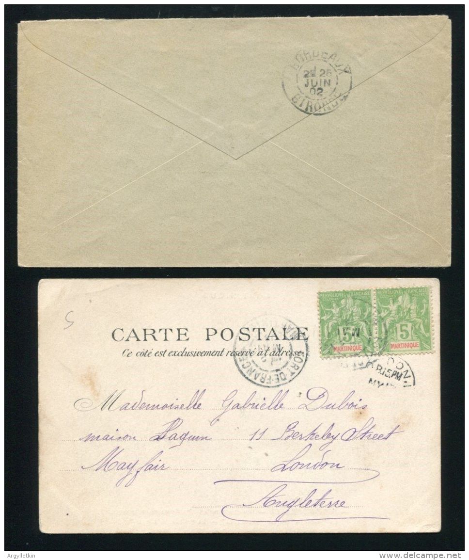 VENEZUELA MARTINIQUE FRENCH MARITIME BORDEAUX 1902 - Venezuela