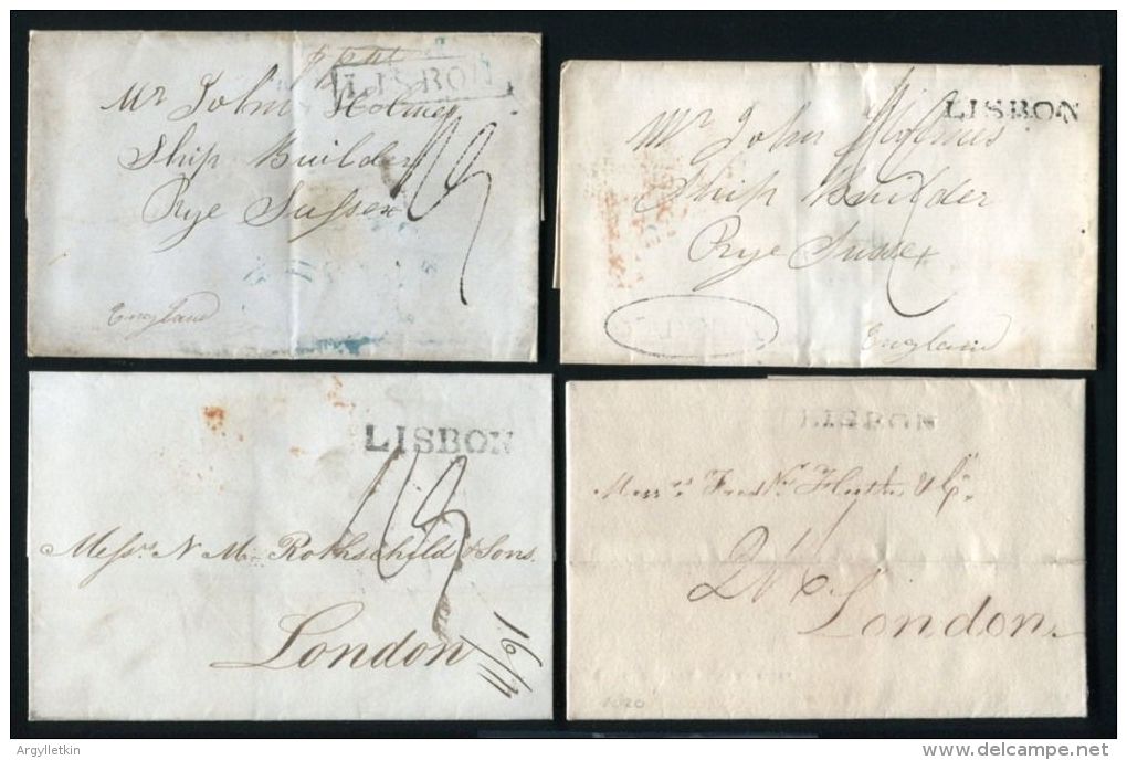 PORTUGAL GB LISBON PACKET OFFICE 1820-52 - ...-1853 Vorphilatelie