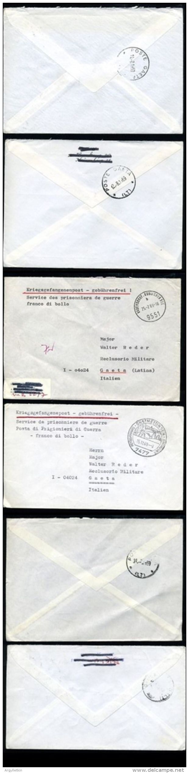 GERMANY POW MAIL - ITALY 1969 WW2 - Autres & Non Classés