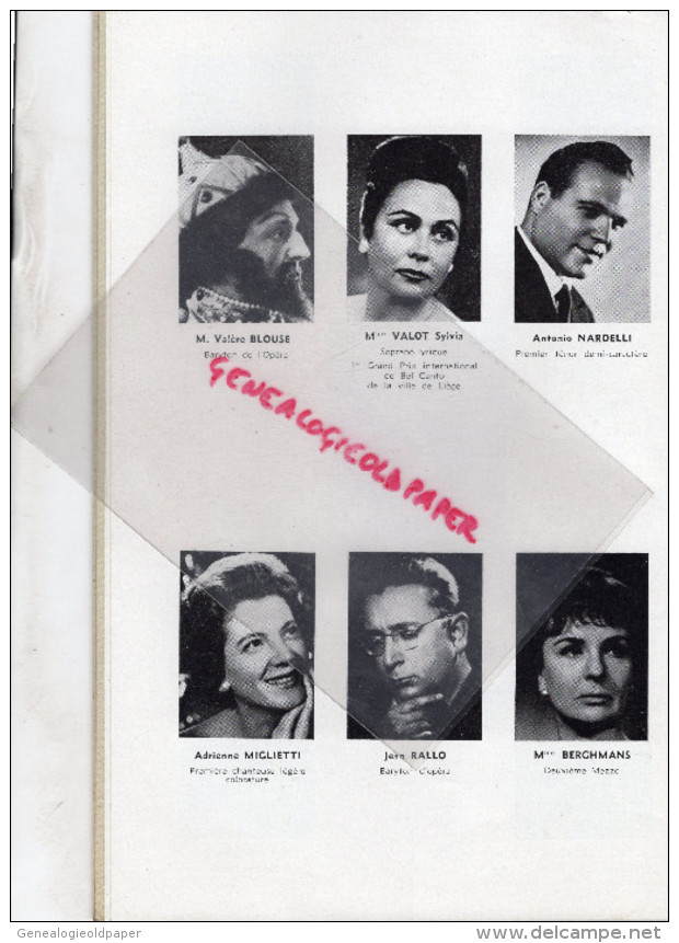 87 - LIMOGES - PROGRAMME THEATRE MUNICIPAL- PORTELLI-1963- CARMEN- JANE RHODES-OPERA-VALSES DE VIENNE-STRAUSS - Programas