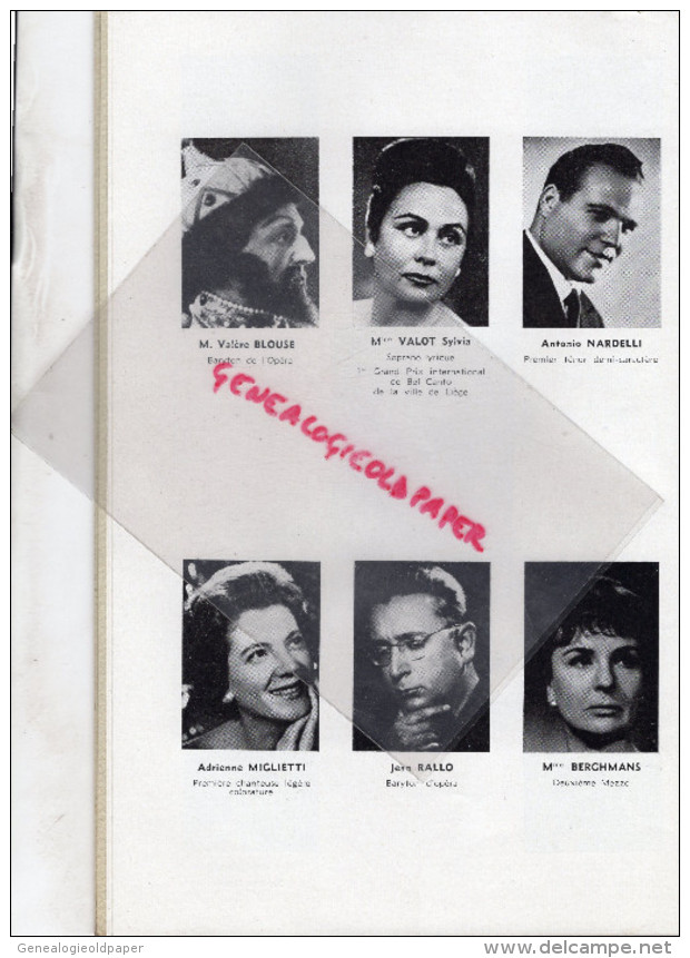 87 - LIMOGES - PROGRAMME THEATRE MUNICIPAL- PORTELLI-1963- CARMEN- JANE RHODES-OPERA-VALSES DE VIENNE-STRAUSS - Programmes