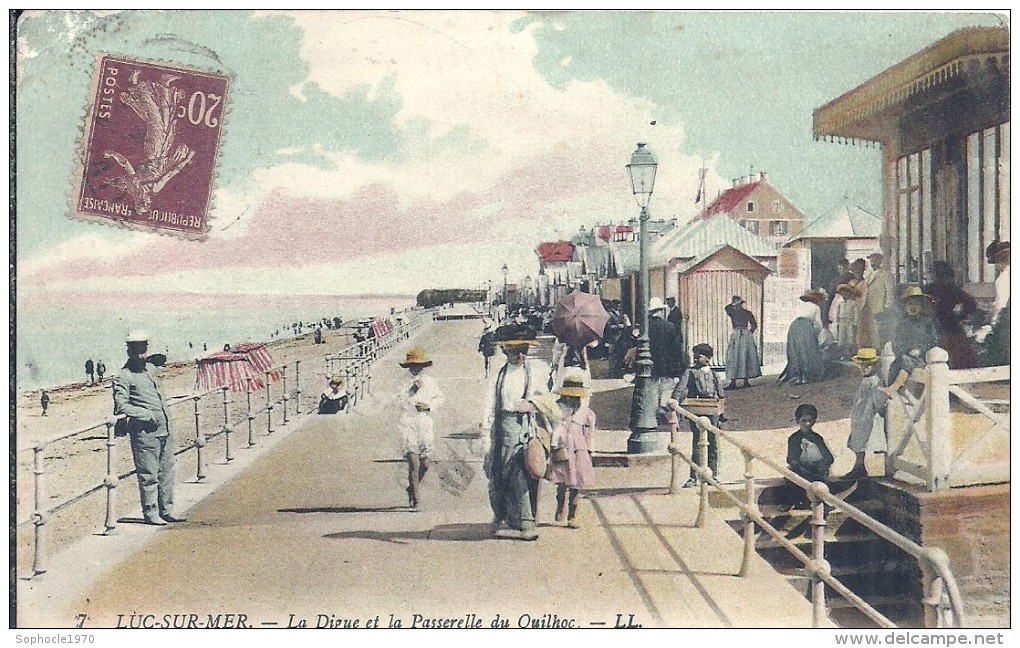 CALVADOS - 14 - LUC SUR MER - La Digue Et La Passerelle Du Quilhoc - Luc Sur Mer