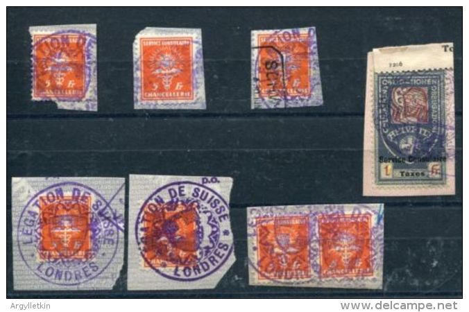 SWITZERLAND FISCAL CONSULAR STAMPS LONDON EMBASSY - Other & Unclassified