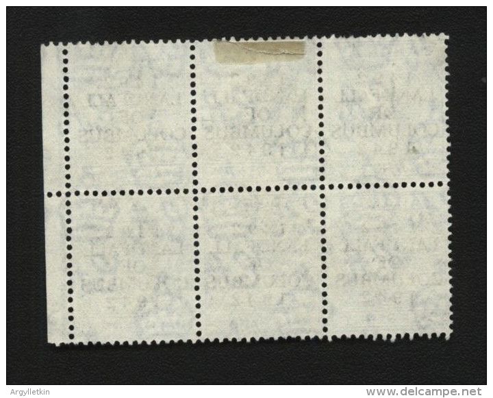 BAHAMAS 1942 LANDFALL ½d BLOCK WITH VARIETY - 1859-1963 Crown Colony