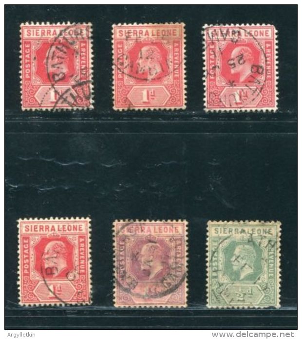 SIERRA LEONE USED IN GAMBIA KE7 AND KG5 - Sierra Leone (...-1960)