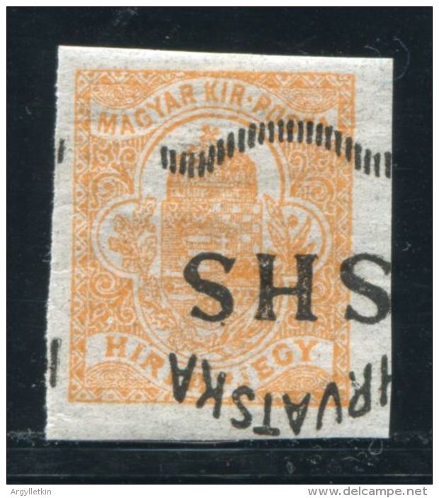 CROATIA YUGOSLAVIA INVERTED OVERPRINT - Croatia