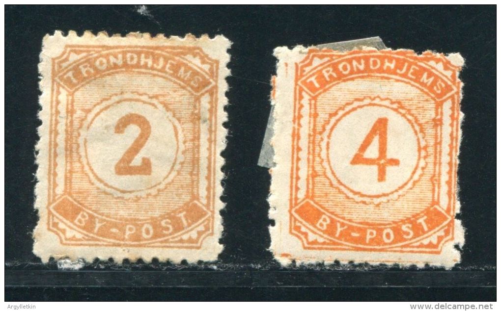 NORWAY LOCAL POST TRONDHEIM 1887 - Emissioni Locali