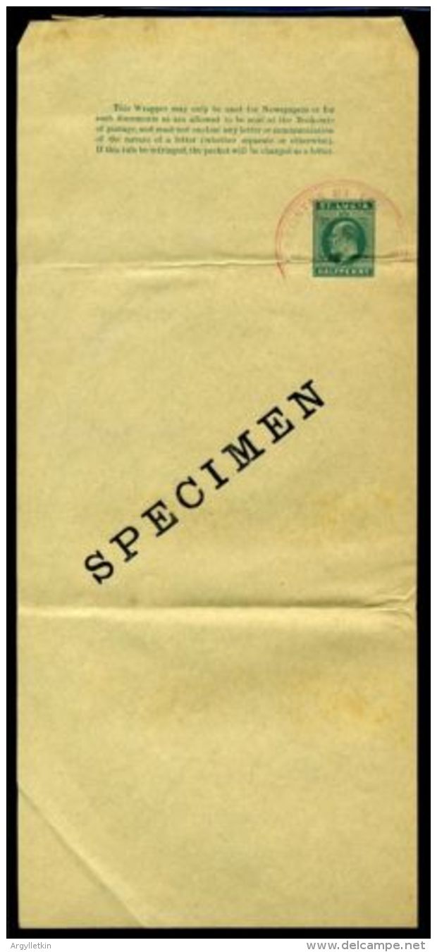 ST LUCIA NEWSPAPER WRAPPERS  SPECIMENS KE7 - St.Lucia (...-1978)