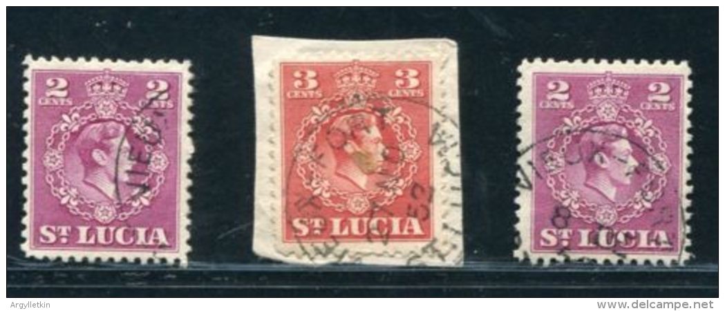 ST LUCIA VIEUX FORT VILLAGE POSTMARK KG6 - St.Lucia (...-1978)