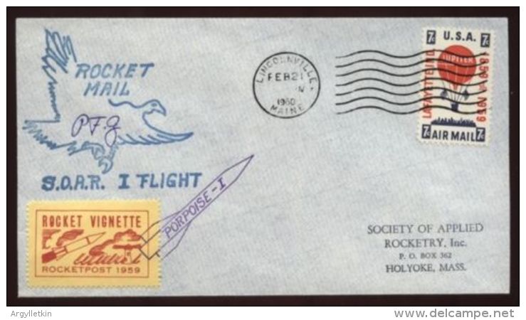 USA- ROCKET MAIL COVER 1960 - Souvenirs & Special Cards