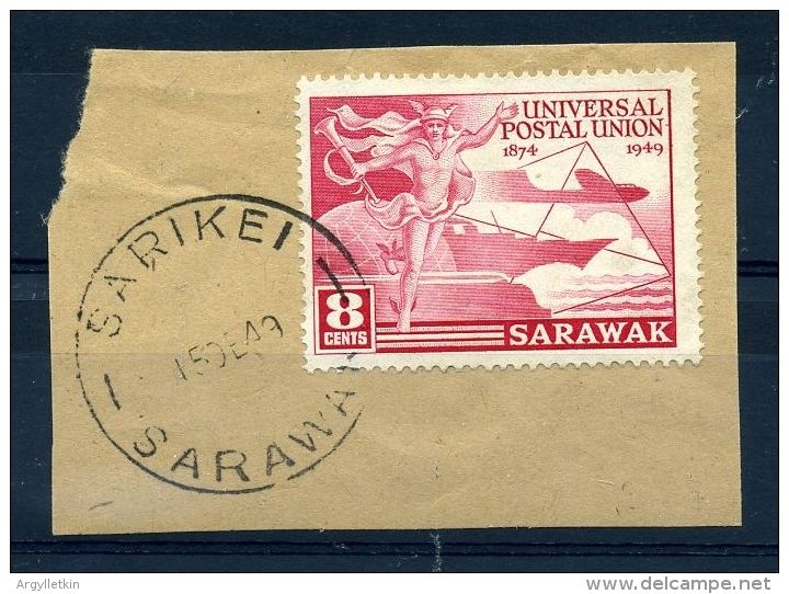 SARAWAK UPU 1949 SARIKEI POSTMARK - Sarawak (...-1963)