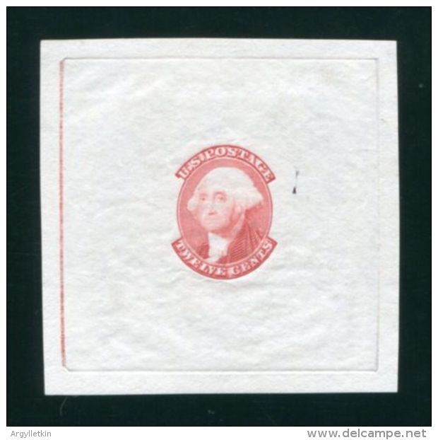 U.S.A. 1851 12c WASHINGTON REPRINTED DIE PROOF - Unused Stamps