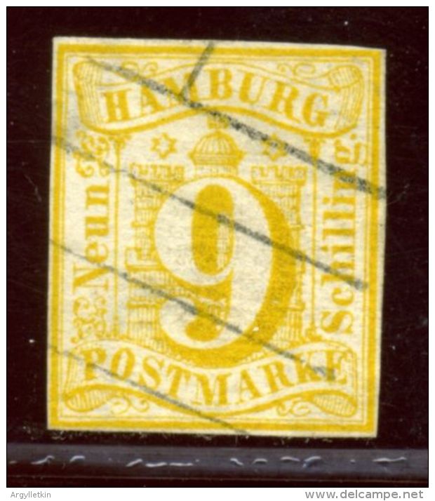 GERMAN STATES - HAMBURG 9kr 1859 - Hambourg