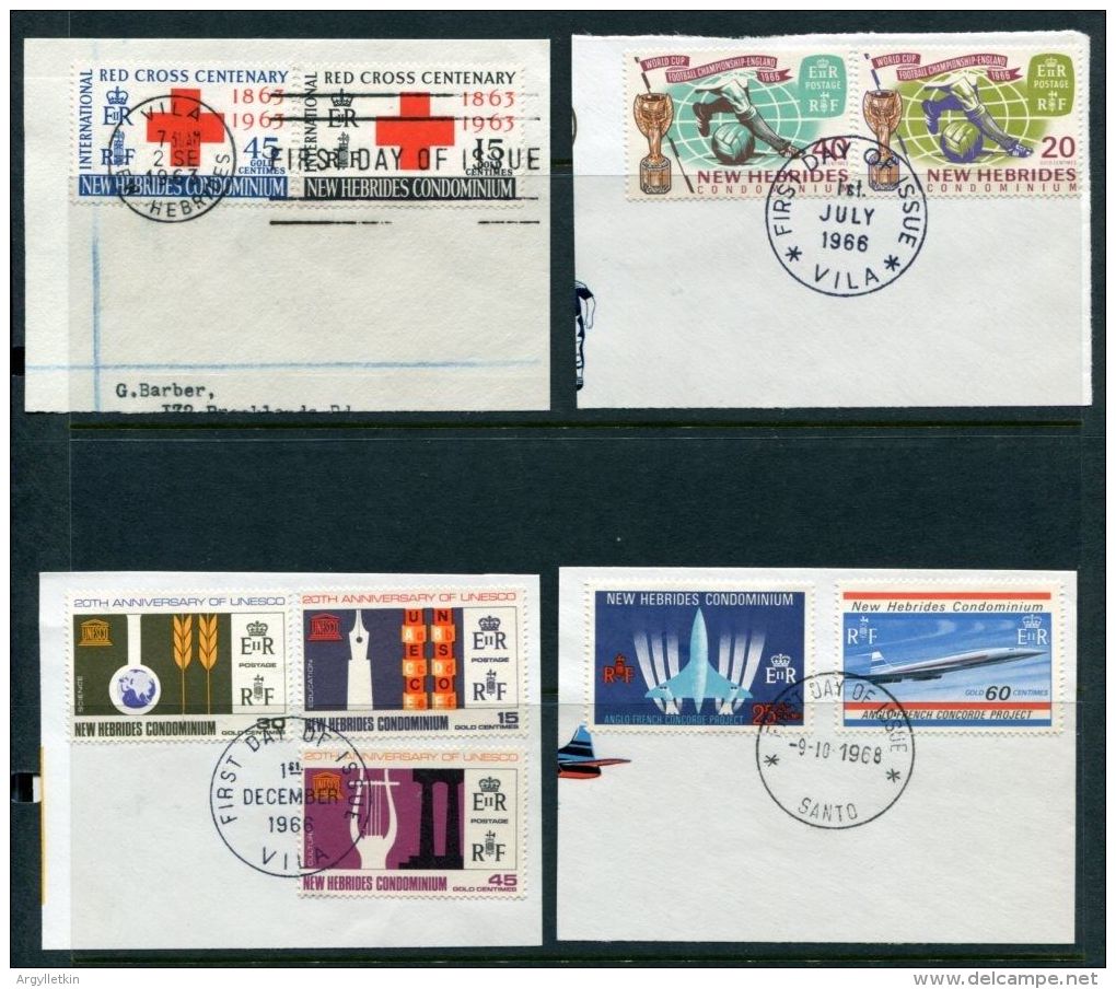 NEW HEBRIDES 1963-1980 POSTMARK COLLECTION - Used Stamps