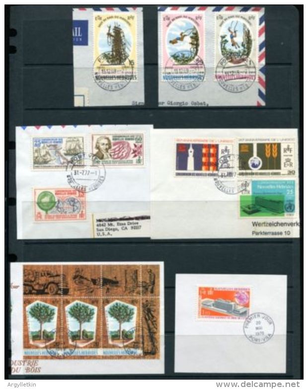 NOUVELLES HEBRIDES FRENCH NEW HEBRIDES AMAZING POSTMARK LOT - Used Stamps