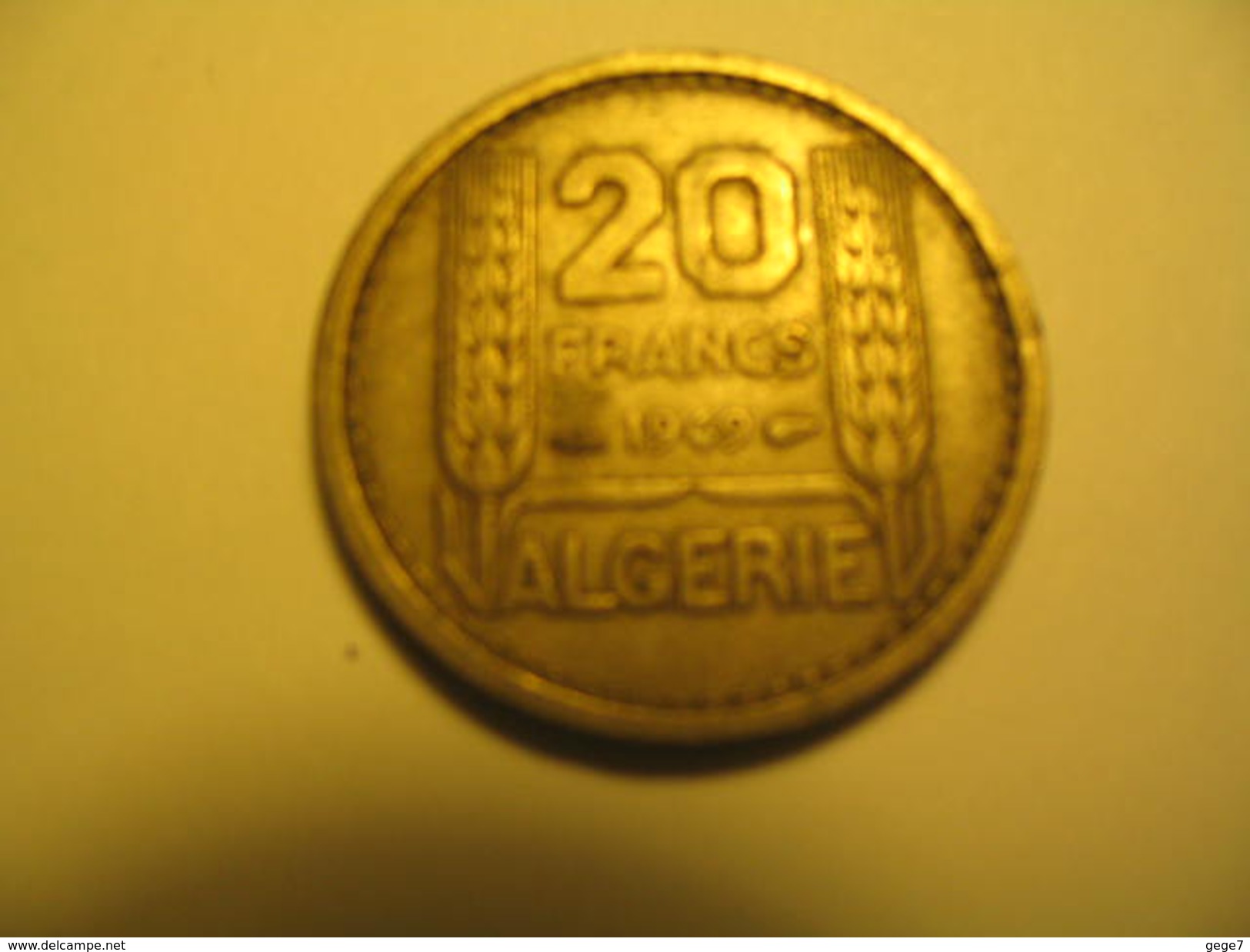 Pièce De 10  Francs Turin Algérie République Française 1949 - Algeria