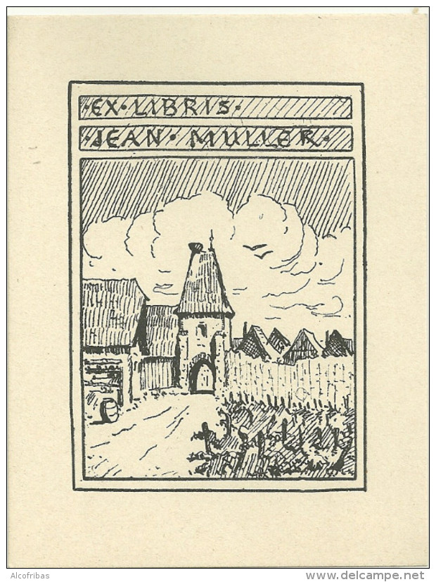 Ex Libris Jean Muller Mutzig ? Tirage Noir - Bookplates