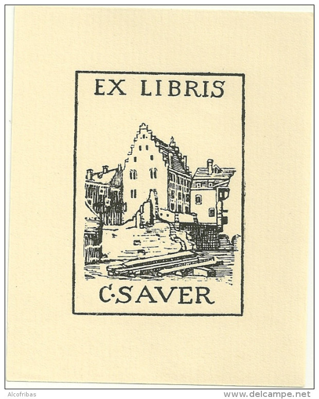 Ex Libris C. Sauer Petite France Embarcadaire - Ex-libris