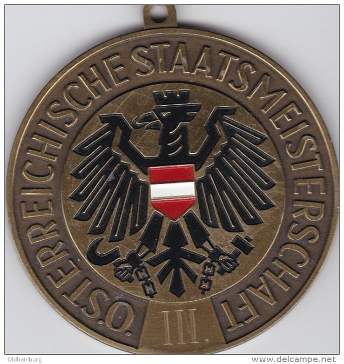 4104z: Medaille Aus Österreich, Staatsmeisterschaft Unterwasserrugby, Ca. 1970 - Oesterreich