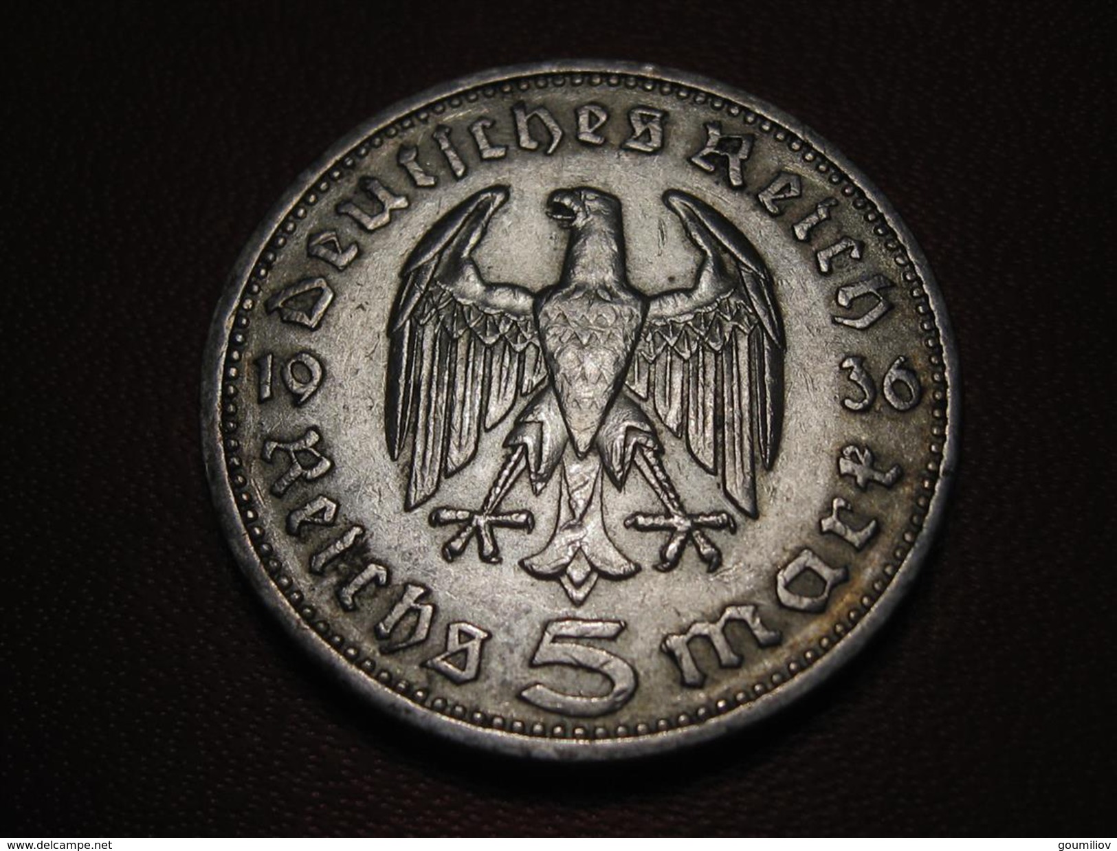 Allemagne - 5 Reichs Mark 1936 A 9142 - 5 Reichsmark