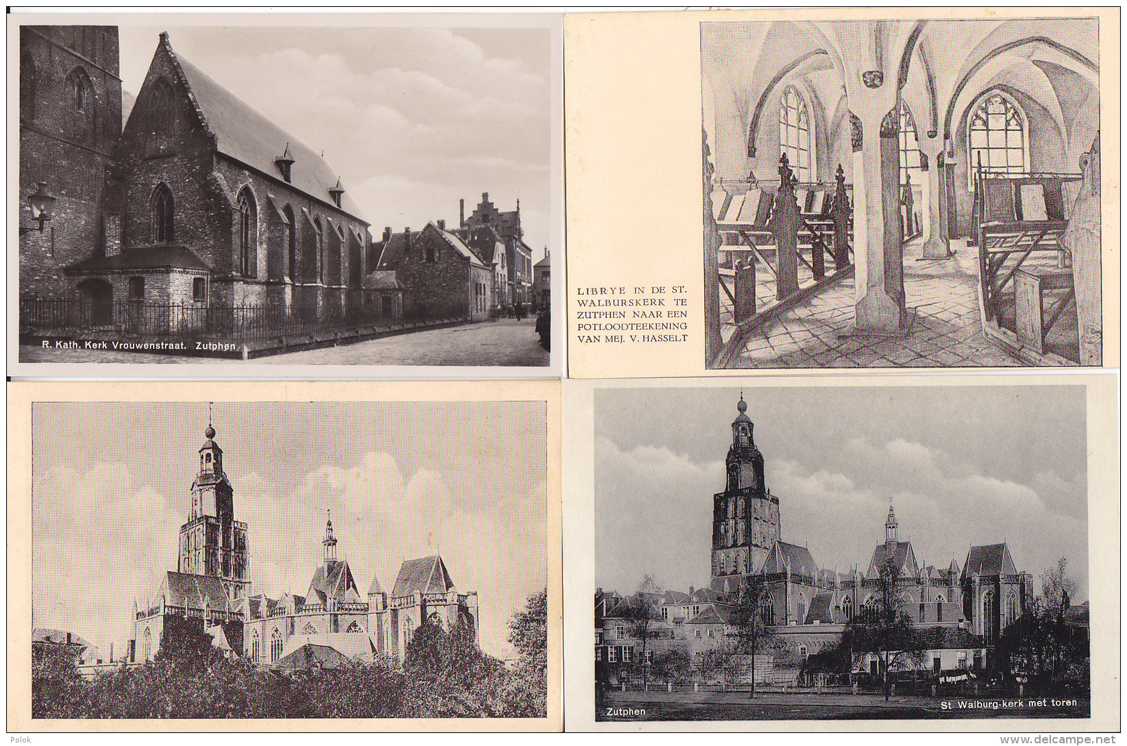 Bd - Lot De 10 Cpa Hollande - Zutphen - St. Walburgskerk - Zutphen