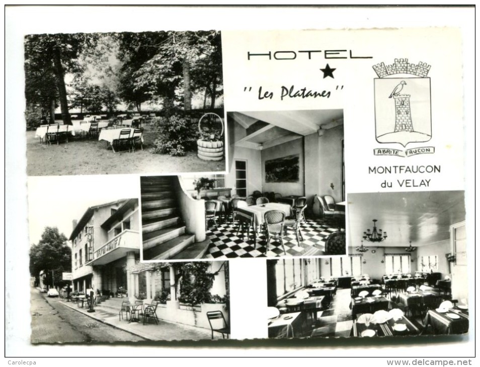CP - Montfaucon En Velay    (43) Hotel Les Platanes - Montfaucon En Velay