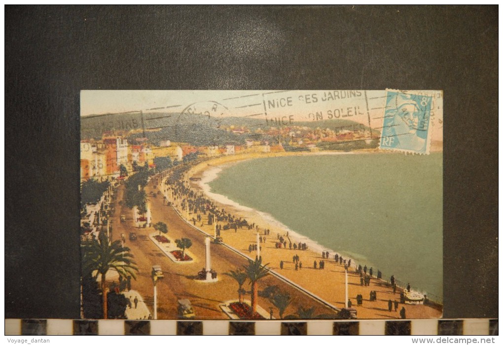 CP, 06, NICE, La Promenade Des Anglais Et Le Mont Boron, Colorisée - Life In The Old Town (Vieux Nice)