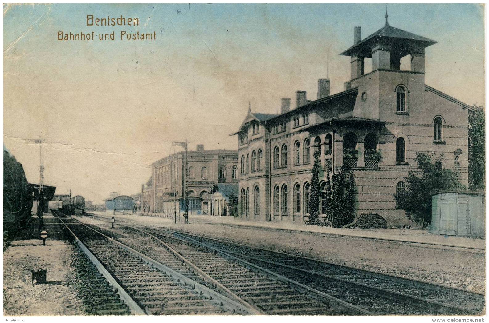 Bentschen- Bahnhof Und Postamt - Polen