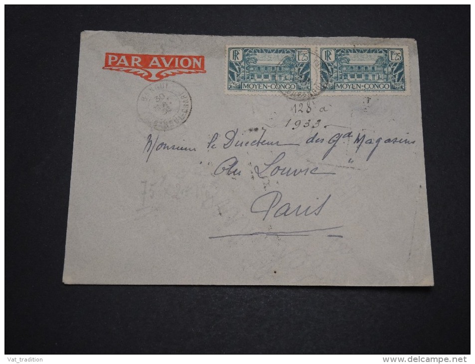 FRANCE / OUBANGUI - Enveloppe De Bangui Pour La France En 1936 , Affranchissement Plaisant - A Voir - L 4778 - Cartas & Documentos