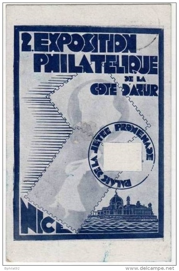 !!! EXPOSITION PHILATELIQUE DE NICE 1931 + VIGNETTE - Philatelic Exhibitions