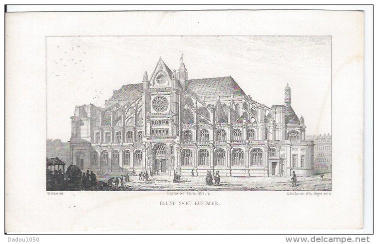 Eglise Saint Eustache - Lithographies