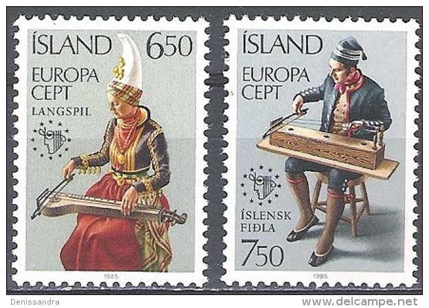 Island 1985 Michel 632 - 633 Neuf ** Cote (2013) 5.00 Euro Europa CEPT Année Européenne De La Musique - Nuevos