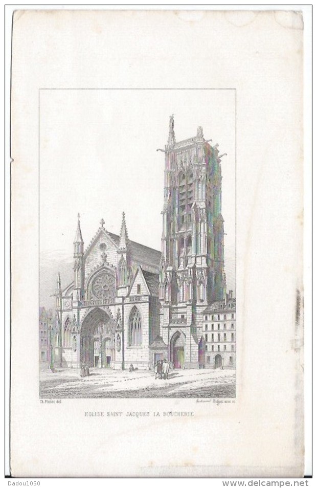 Eglise Saint Jacques La Boucherie - Lithographies